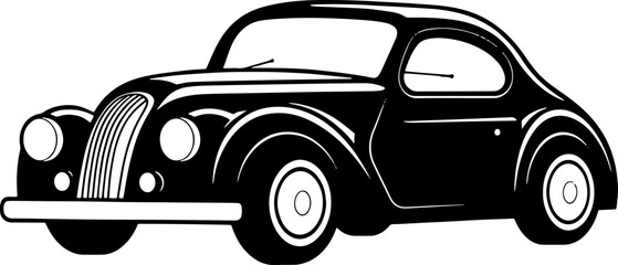 Vintage Car Logo Vector Icon Fast Elegant
