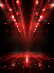 Fototapeta na wymiar Background With Illumination Of Red Spotlights realistic image ultra hd high design 