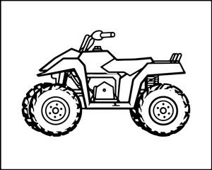 Motorcycle quad bike Vector Scooter Bike Logo Pictogram Icon Sport Motorsport