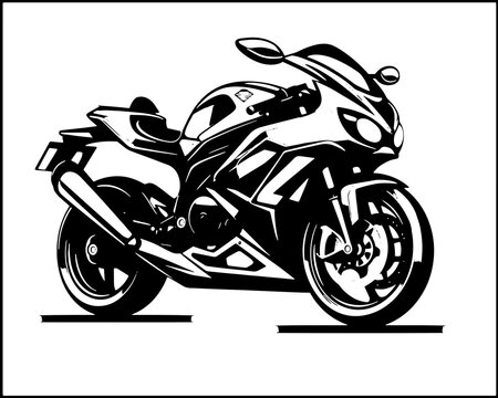 Motorcycle quad bike Vector Scooter Bike Logo Pictogram Icon Sport Motorsport