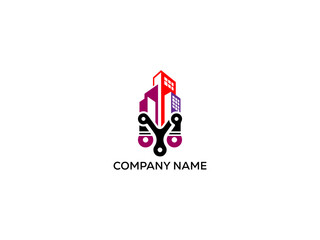 isolated on White Background. Usable for Business and Branding Logos. Flat Vector Logo Design Template Element. creative  smart logo detailing with clean background. Business and Branding Logos.