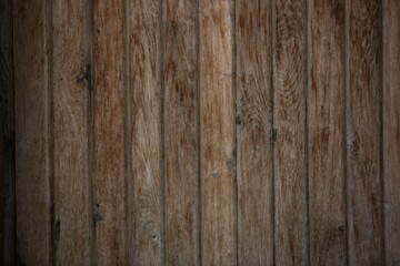 AI generated illustration of a brown wooden surface featuring distinct grain patterns