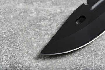 Blade knife with a sharp blade.