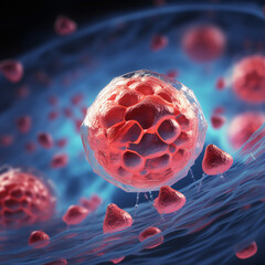 Medical science laboratory. Concept of virus and bacteria research