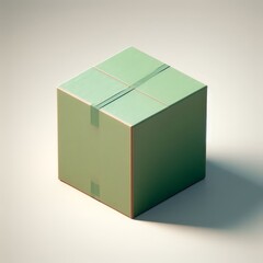 a green box with ribbon