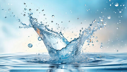 Closeup of Water-Drop Splash