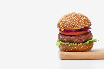 Burger isolated on white background