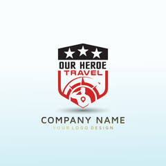 Design a Travel focused logo for the US Armed Forces