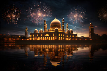 Fototapeta premium Sacred Observance, Commemorating the Islamic New Year with Spiritual Significance