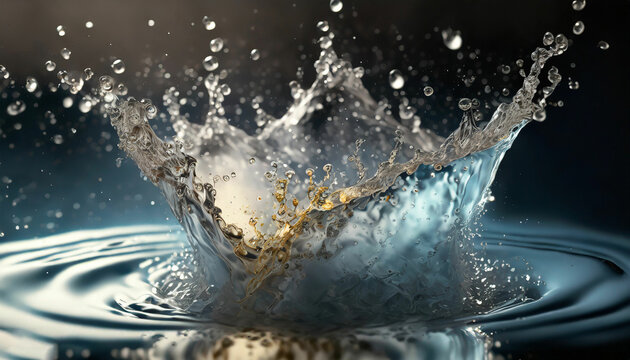 The Intricate Beauty of Water-Drop Splash