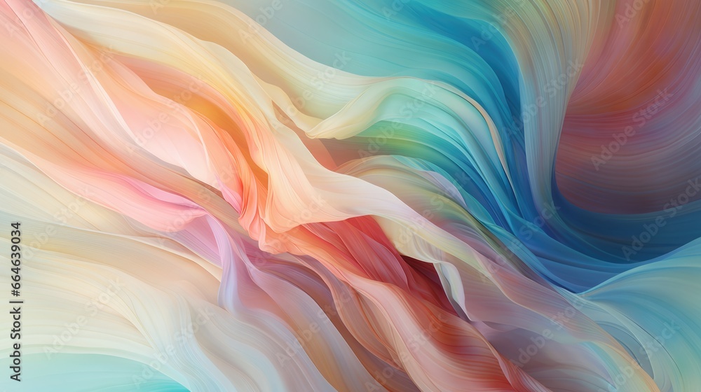 Poster abstract art wavy gradient background. ai generative