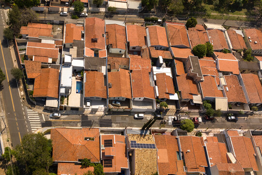 Foto a&eacute;rea do bairro de Cambu&iacute; em Campinas, maior cidade no interior de S&atilde;o Paulo, Brasil