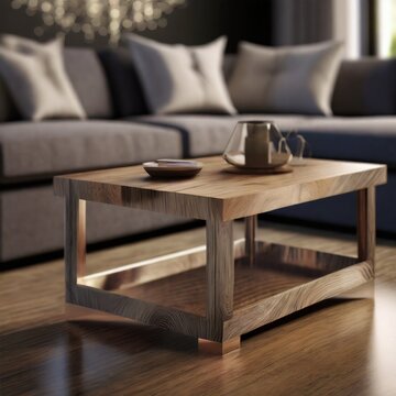 Mesa de madera natural, hecho a mano