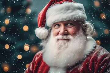 Cute Santa Claus waiting for the holiday