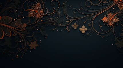 intricate lace-like patterns on a dark background, perfect for web design.