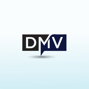 DMV vector logo design idea