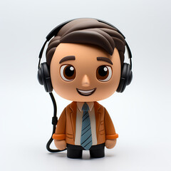 Figures, characters with specific occupations - made of clay, plastic created with generative AI technology