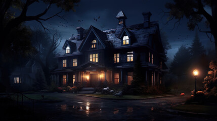 pumpkin, halloween, october, illustration, horror, event, lantern, party, night, poster, creepy, trick, ghost