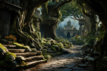 A mystical forest where elves and dwarves are said to dwell, shaping the legends of Tolkien's...