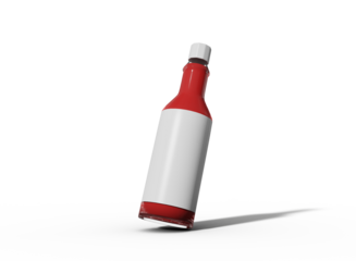Sauce Bottles Mockup with Transparent Background. PNG