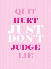 Affirmation pink barbie style background vector. Wallpaper design with text. Illustration for prints, wall art, cover, poster, banner