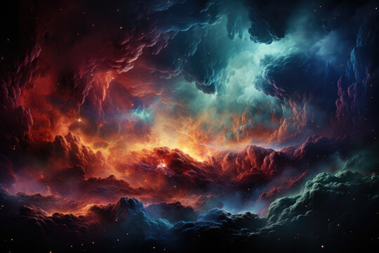 A cosmic tapestry where the vibrational frequencies of each universe give rise to diverse and extraordinary phenomena. Generative Ai.