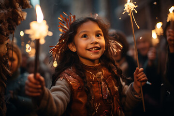 Posadas, The Inns, religious festival celebrated in Mexico, Celebrations, authentic outfits, Mexican Christmas, Las Posadas, large city festivities .