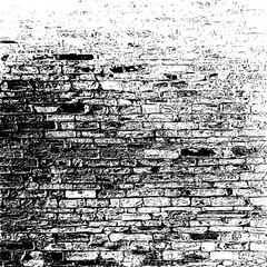 Obraz premium Old brick wall texture. Grunge Urban Background Vector. Distressed Grainy Grungy Overlay Effect. Vector Illustration. EPS 10.