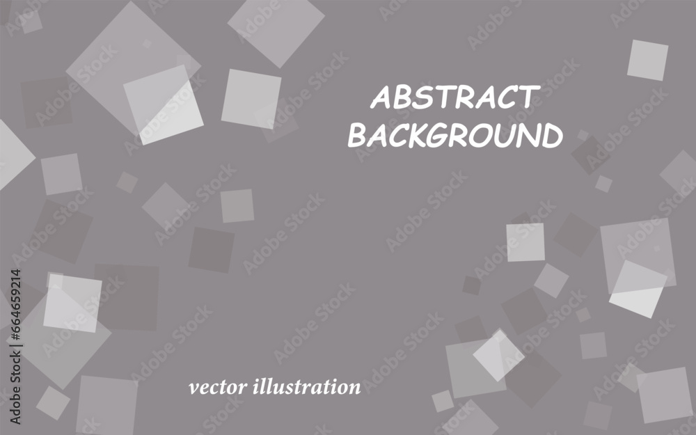 Poster Abstract background from geometric shapes. Square shapes of various colors and transparency. Platform for advertising.Vector illustration.