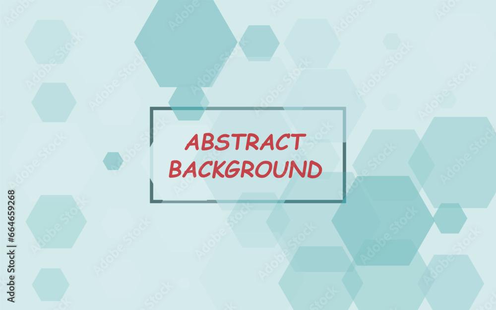 Poster Abstract background from geometric shapes. Hexagonal shapes of various colors and transparency. Platform for advertising. Vector illustration.