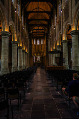 Fototapeta premium Church chapel in Europe with bigger than life columns
