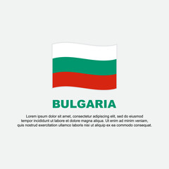 Bulgaria Flag Background Design Template. Bulgaria Independence Day Banner Social Media Post. Bulgaria Background