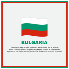 Bulgaria Flag Background Design Template. Bulgaria Independence Day Banner Social Media Post. Bulgaria Banner