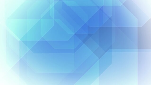 Flowing shapes and abstract motion blue octagons transforming into hypnotic visual experience. Dynamic geometry and moving patterns futuristic science background with blue octagons