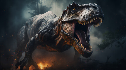 Realistic picture of T-rex ultra HD
