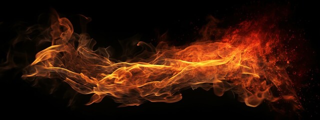 Fototapeta na wymiar fire, flame, heat, burning, abstract, burn, red, hot, light, smoke, flames, orange, backgrounds, explosion, bonfire, energy, inferno, animation, yellow, black, exploding, generative ai
