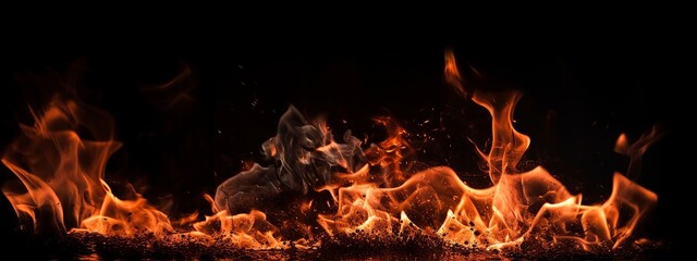Fototapeta na wymiar fire, flame, heat, burning, abstract, burn, red, hot, light, smoke, flames, orange, backgrounds, explosion, bonfire, energy, inferno, animation, yellow, black, exploding, generative ai