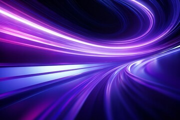 Abstract radiant light rays creating a dynamic sense of speed and movement in vibrant blue and pink hues