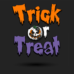 Fototapeta premium Halloween pattern. Trick or treat