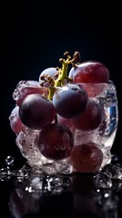 fruit, grape, food, isolated, red, bunch, grapes, fresh, healthy, white, ripe, berry, wine, sweet, vine, juicy, agriculture, dessert, nature, cluster, vegetarian, purple, generative, ai