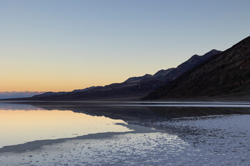 Flooded Badwater Basin in Death Valley