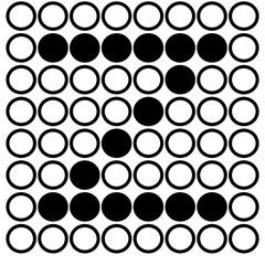 ikon set lingkaran berbentuk huruf z di latar belakang putih