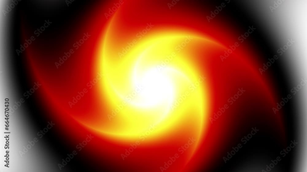 Aufkleber endless abstract fire spiral. seamless looping footage 4k. abstract loop background