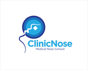 shine clinic for health nose and medical service logo