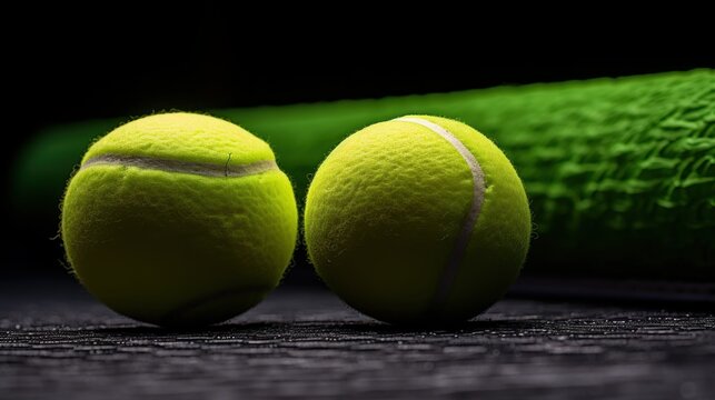 tennis ball on the court