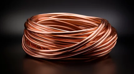 Foto op Plexiglas copper wire / coil © s06-AI