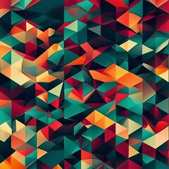 colorful geometric pattern illustration background