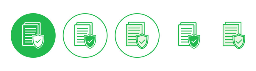 Fototapeta premium Insurance icon set. insurance symbol vector