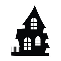 haunted house icon halloween element