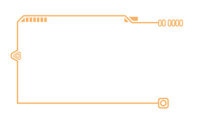  Hightech Technology HUD Rectangle Frame